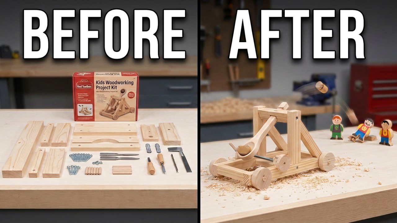 Red Toolbox Kids Woodworking Project Kits