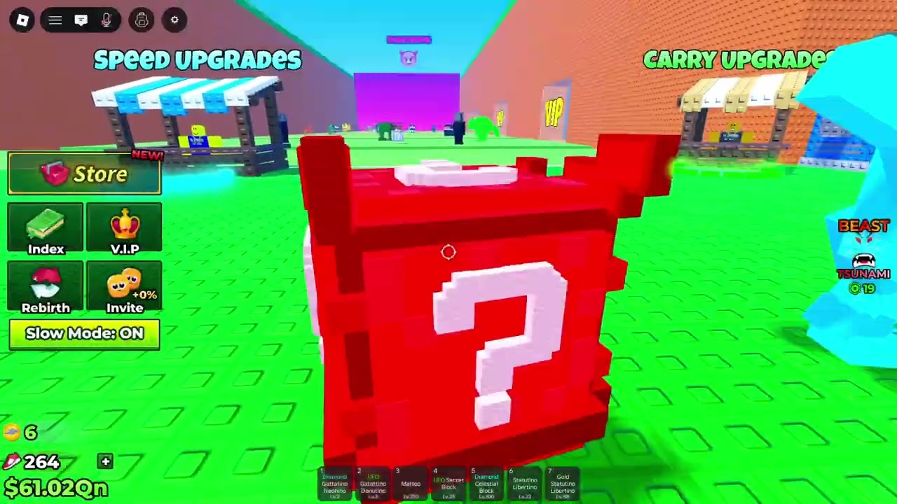 Escape Tsunami for brainrot (Lucky Block Opening)
