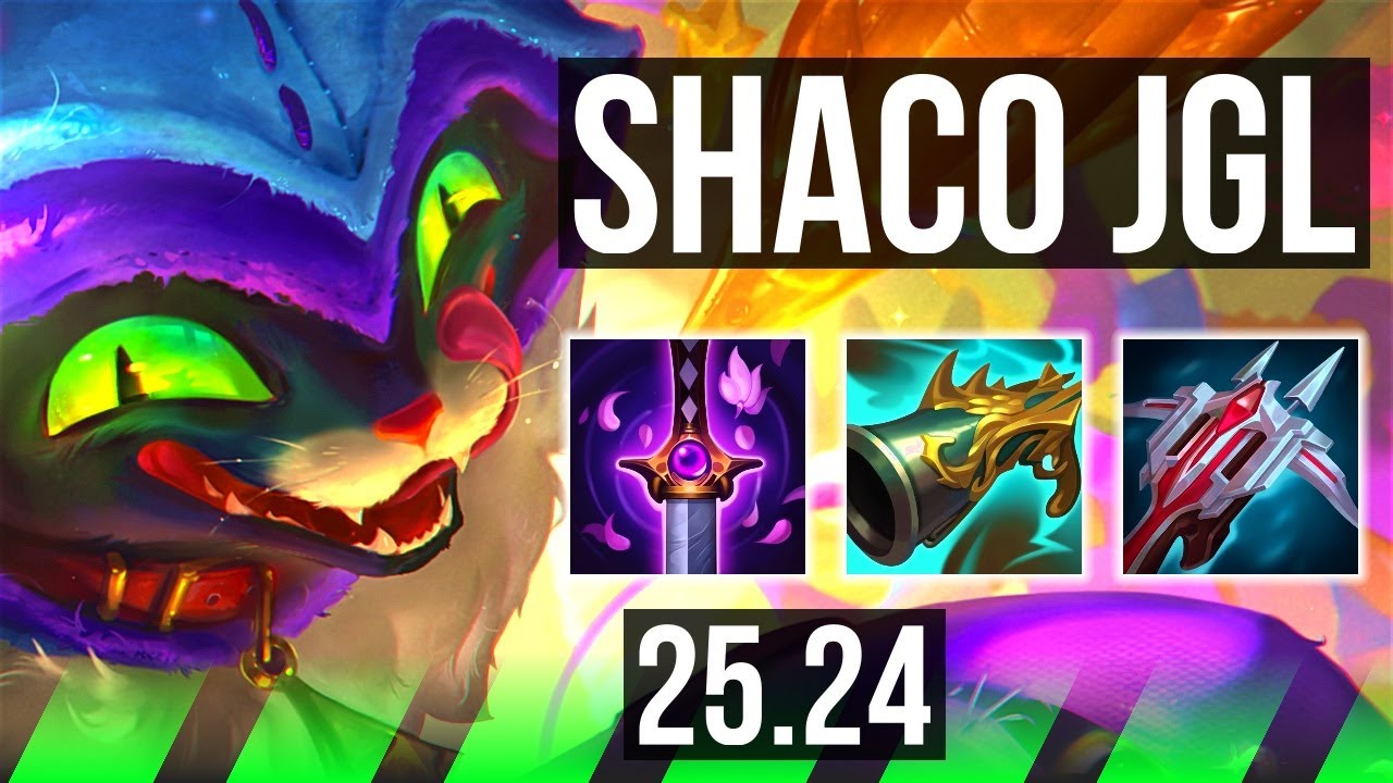 SHACO vs KHA'ZIX (JGL) | Good KDA: 15/1/5 | NA Challenger | 25.24
