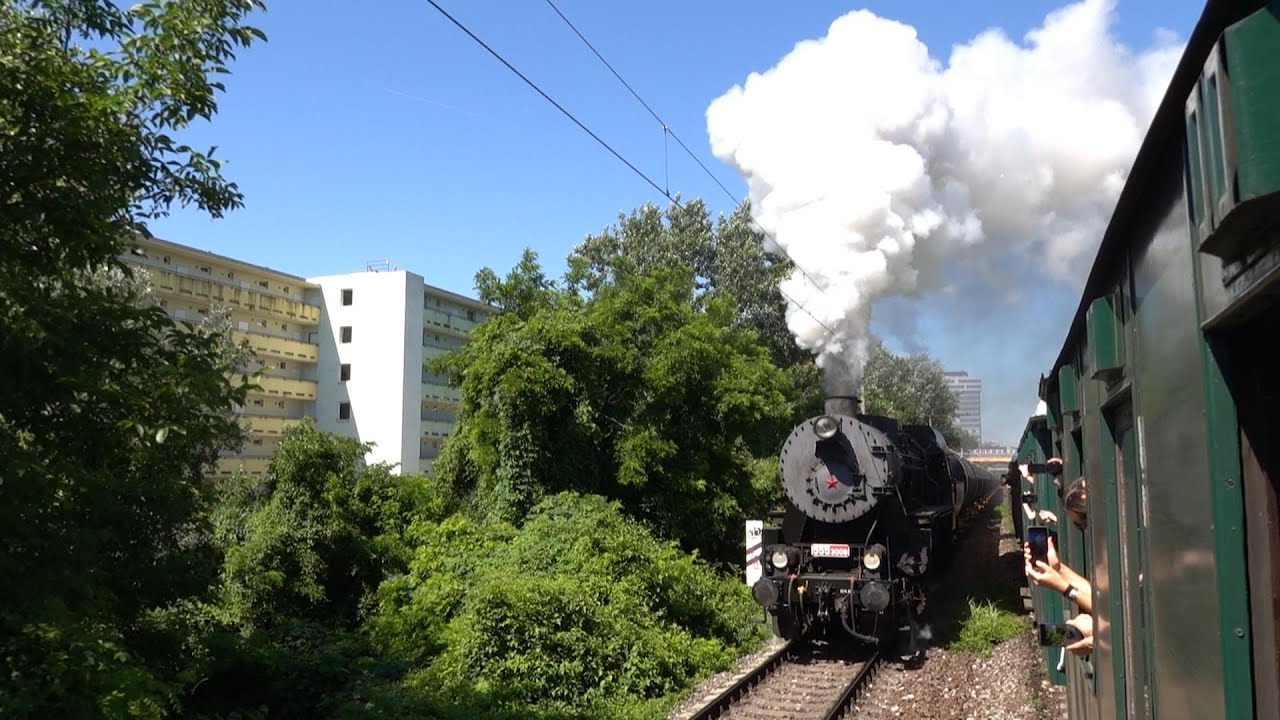 Souběžná jízda parních vlaků 434.2338 a 555.3008
