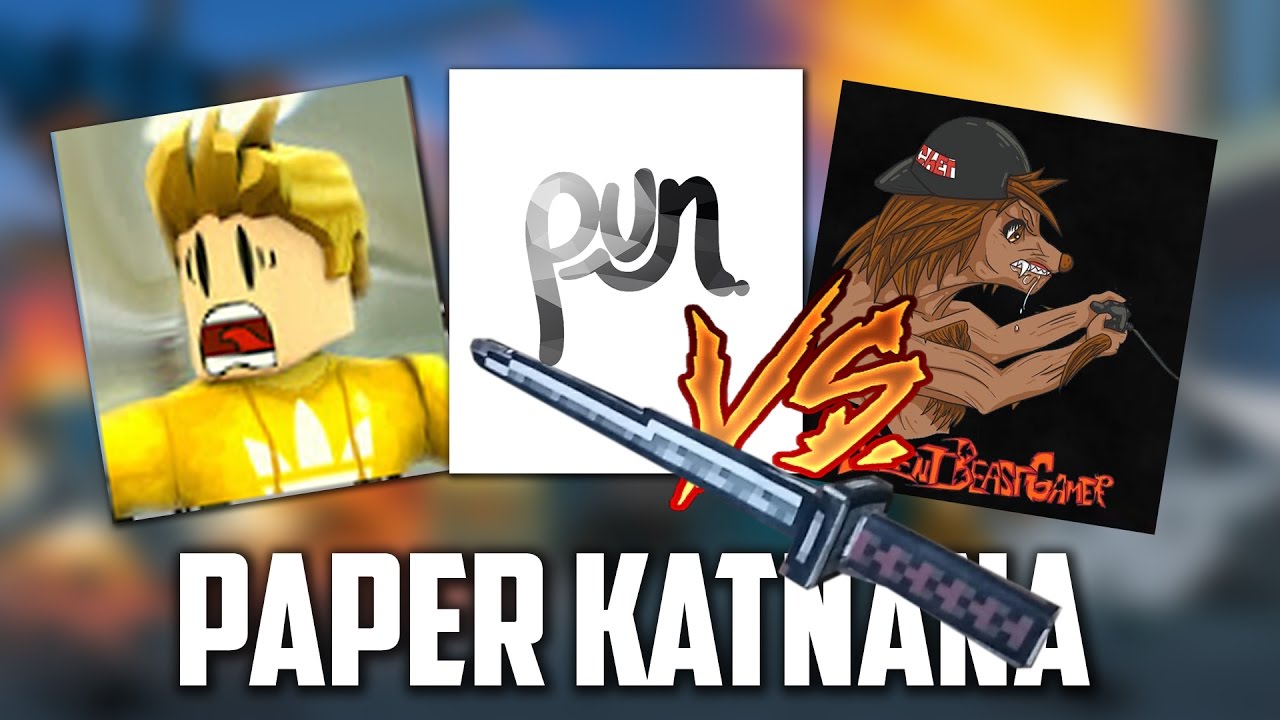 LOSGAMING'S NEW CHANNEL,PUNGAMING VS XXSILENTBEASTGAMERXX,MY PAPER KATANA