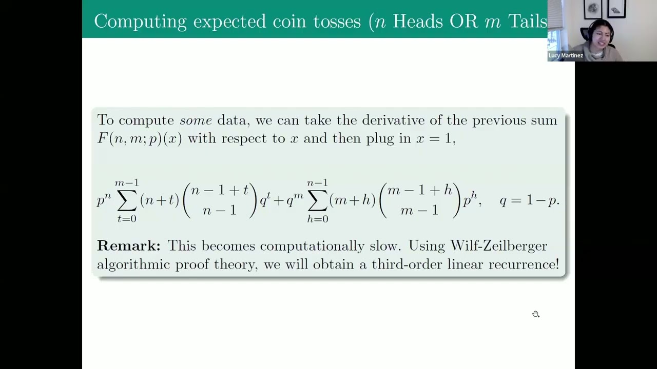 How many coin tosses would you need until you get n Heads or m Tails?