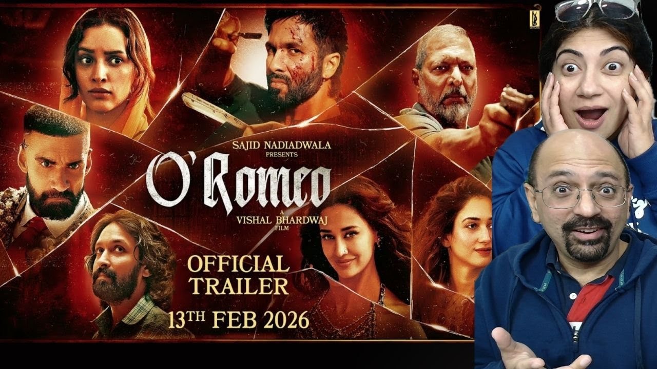 O'Romeo  | Trailer | Shahid K | Triptii D | Nana P