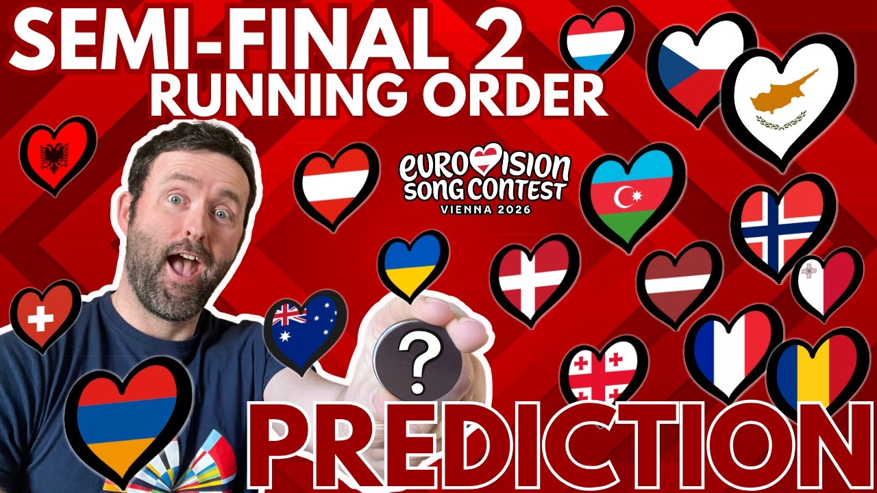 🔮2️⃣ Прогноз порядка выступлений во втором полуфинале | Евровидение 2026