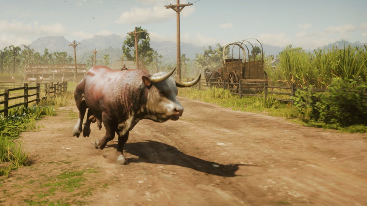 Being An Angry Bull | Playing as a Bull | Red Dead Redemption 2