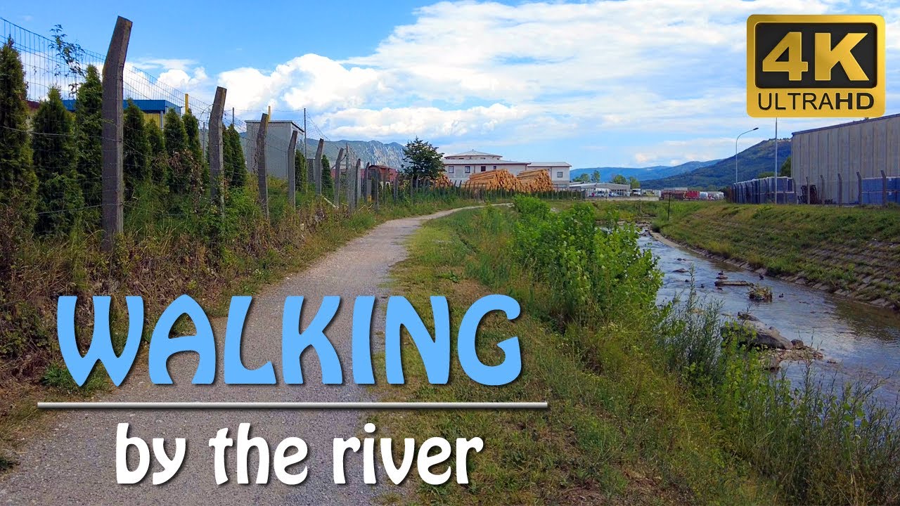 Hubelj | Easy Slow Walk Along The River In Small Roman Town | Ajdovščina | Slovenia | ASMR | 4K