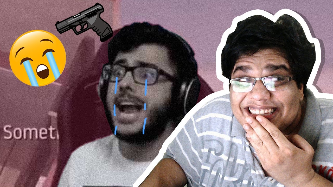 HILARIOUS @CarryMinati SUICIDE! | PUBG M FUNNY MOMENTS