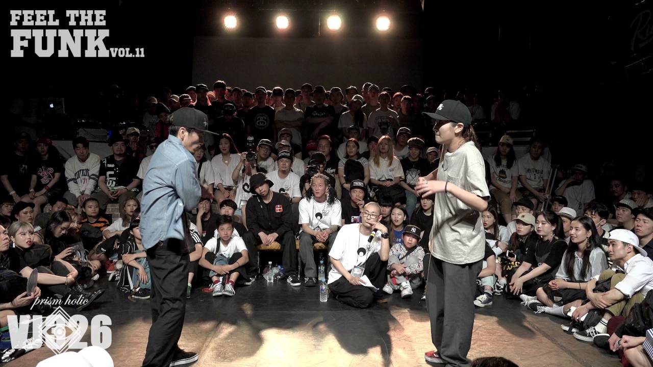 feel the funk vol.11 popping side quarter final C geo vs jeong hyo sim (팝핀사이드 8강 시게오 vs 정효심)