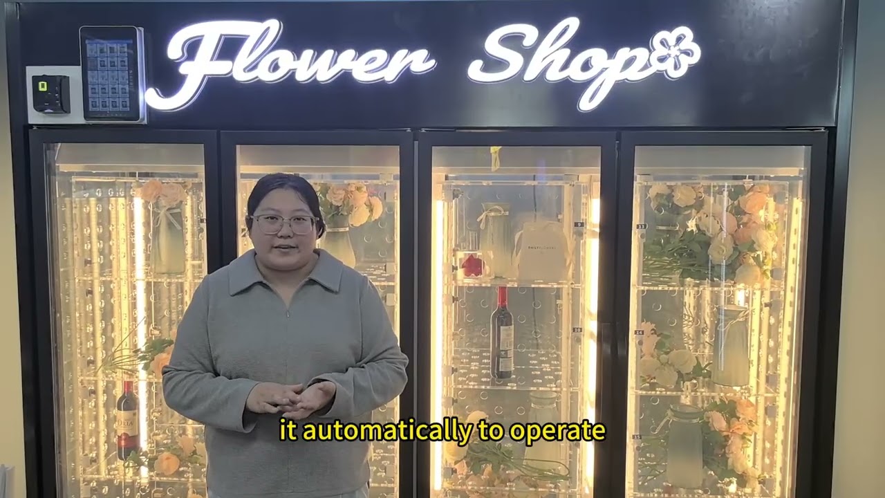 Open a flower shop in your spare time！It's possible with our smart flower vending machine