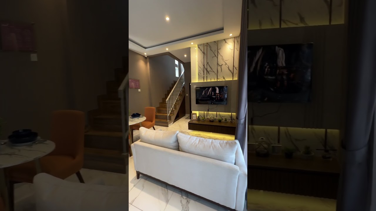 Spill ruang tamu aesthetic rumah minimalis modern yang mewah dan elegan 🥰
