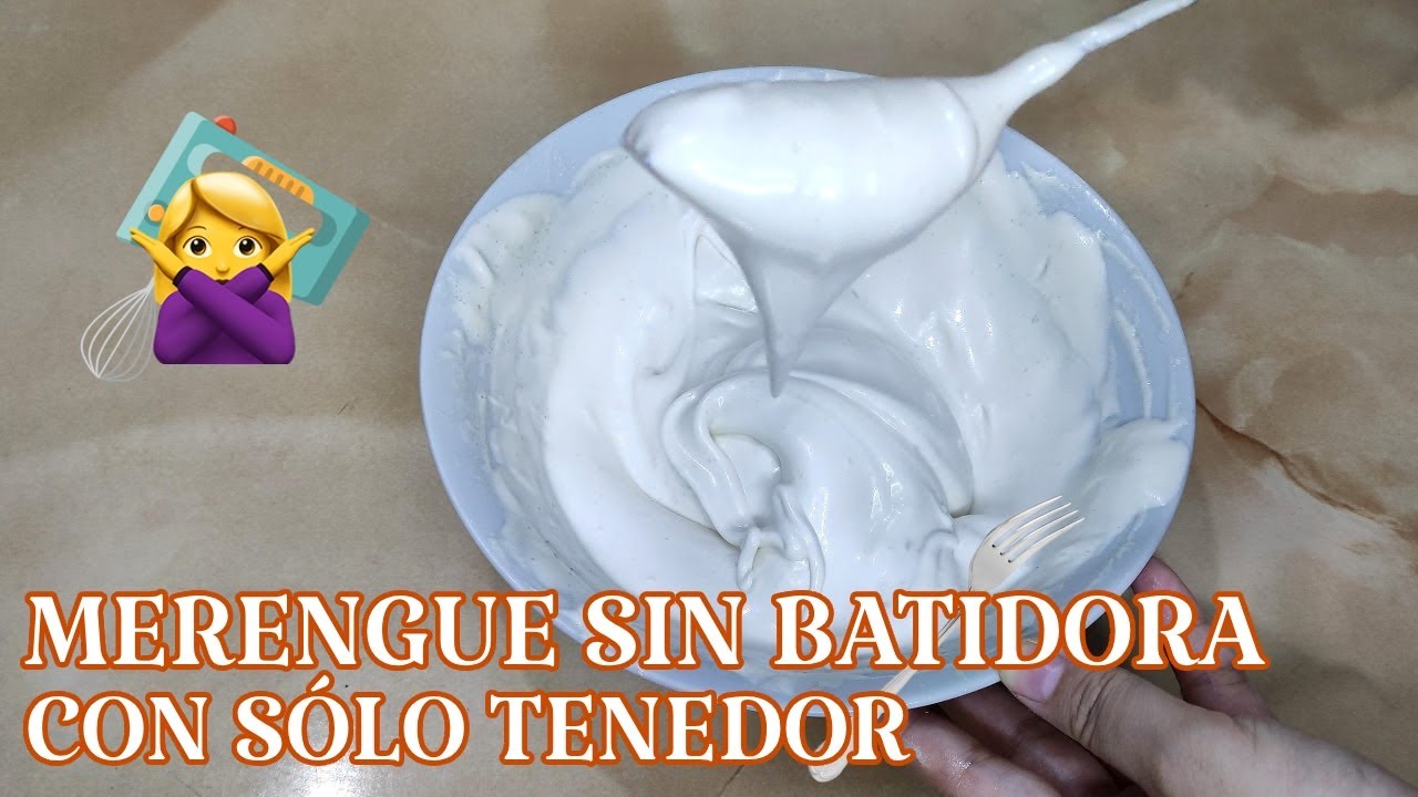 Merengue Sin Batidora | Con Sólo Tenedor | Paso a Paso