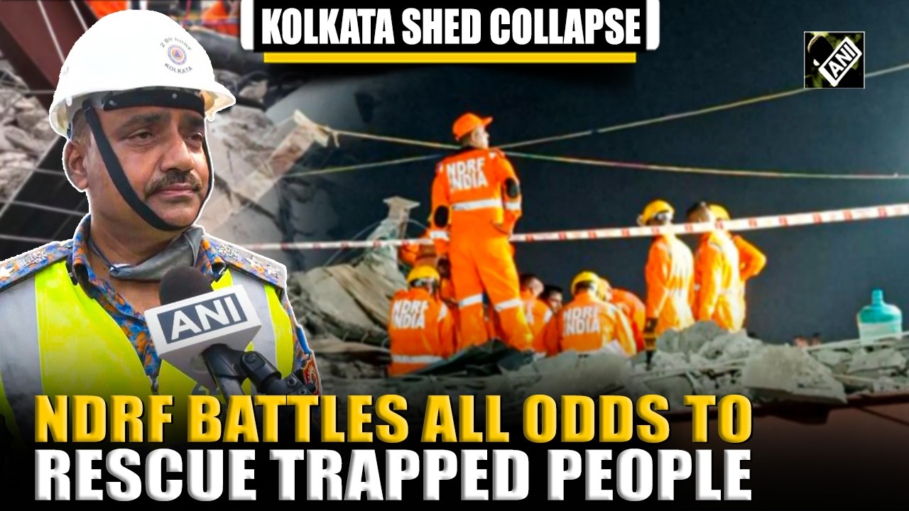 Kolkata Shed Collapse: NDRF battles all odds to rescue trapped people amid challenging situation