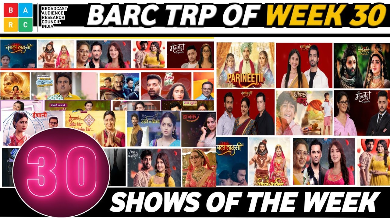 😱BARC TRP of Week 30 (2025)  TOP 30 Shows of this Week : Kyunki Saas Bhi Kabhi Bahu Thi, Kumkum Bhag