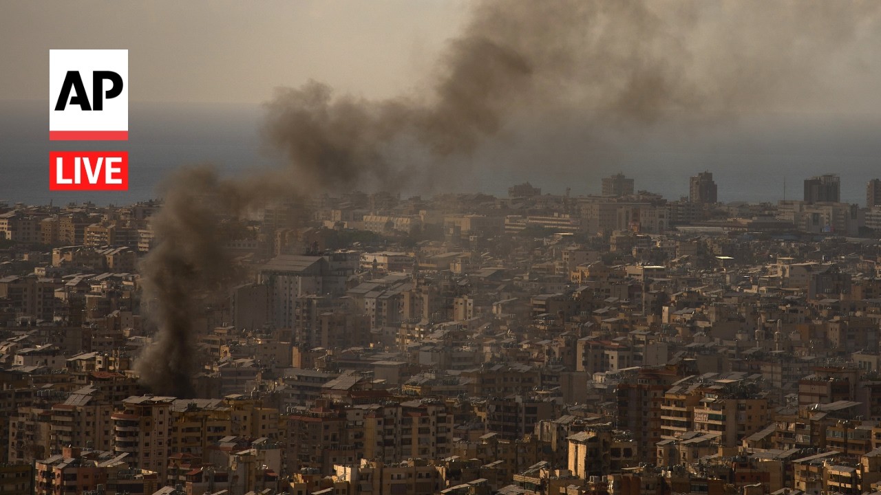 LIVE: Beirut skyline as Israel strikes Lebanon