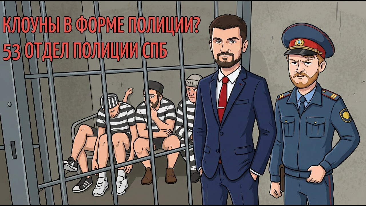 Реальные клоуны. Хамоватые и агрессивные. 53 отдел полиции Санкт-Петербурга