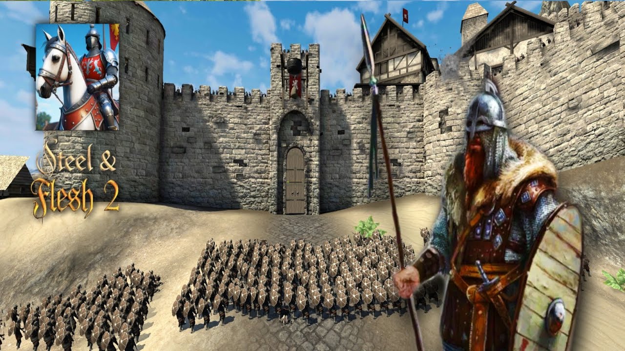 400 Vikings Attack on Empire Song Castle | Cinematic style battle 🔥 | steel and flesh 2
