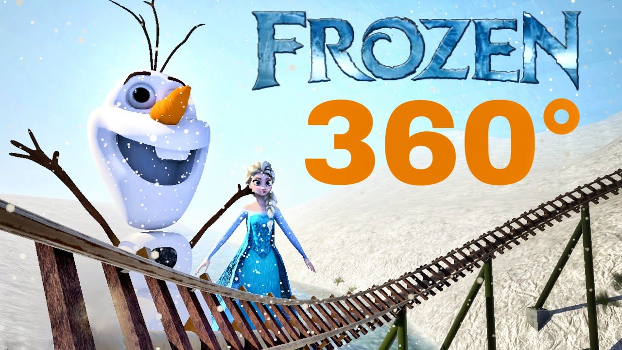 [360° VR] FROZEN Disney's movie rollercoaster POV 360 도 롤러코스터 탐험 ジェットコースター