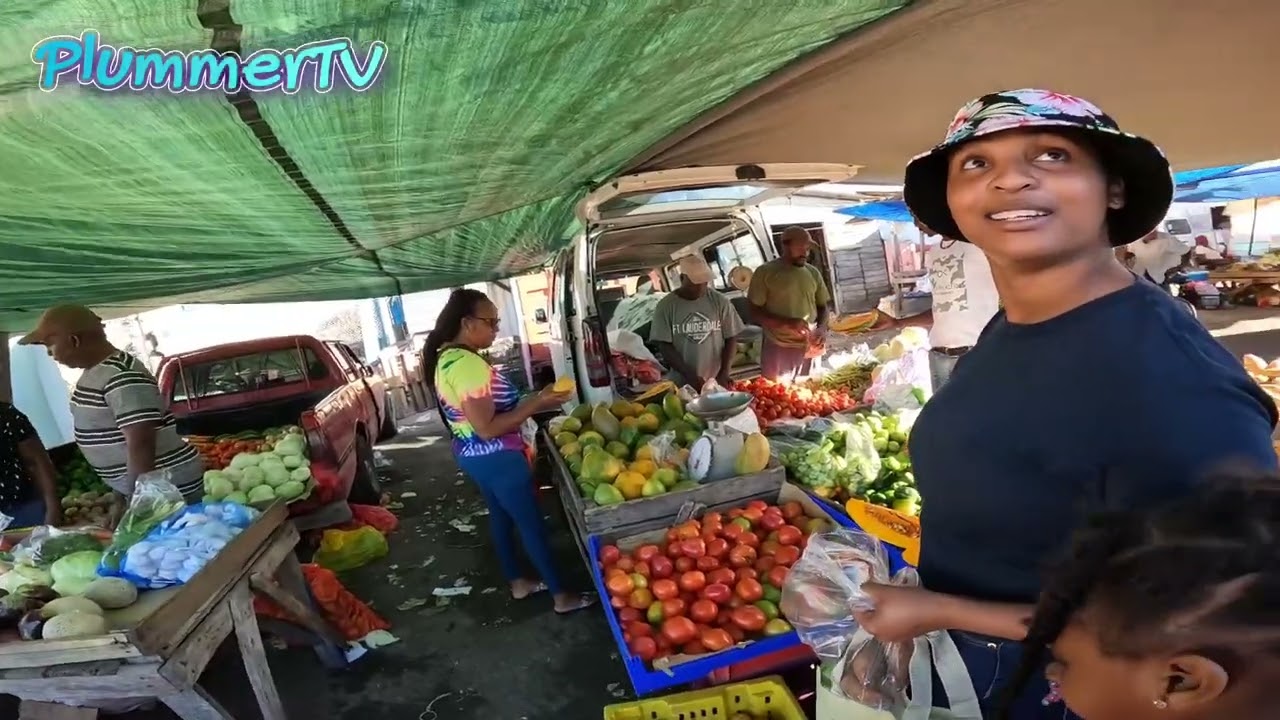 Savanna-la-mar, market, ￼Westmoreland, Jamaica