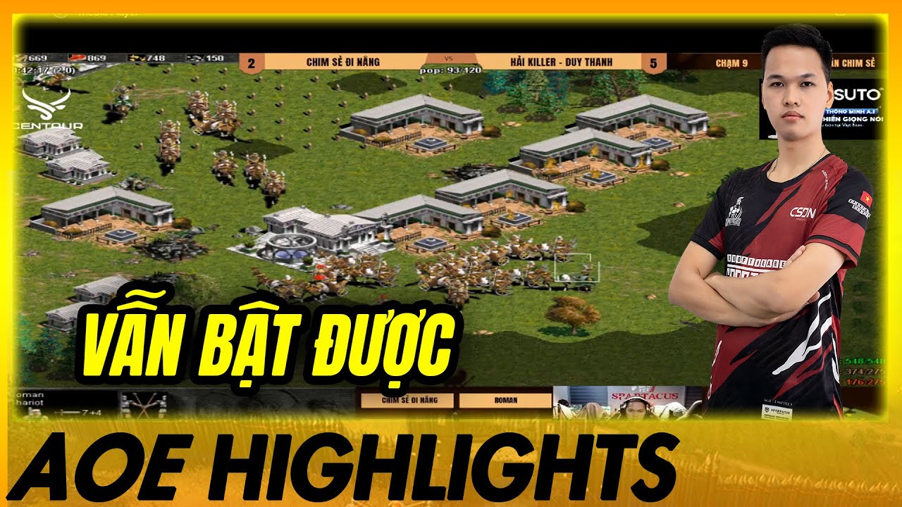 Chim Sẻ Đ&Aacute;NH ROMAN ĐỜI 4 qu&aacute; M&Atilde;N NH&Atilde;N!!! | AoE Highlights #aoe