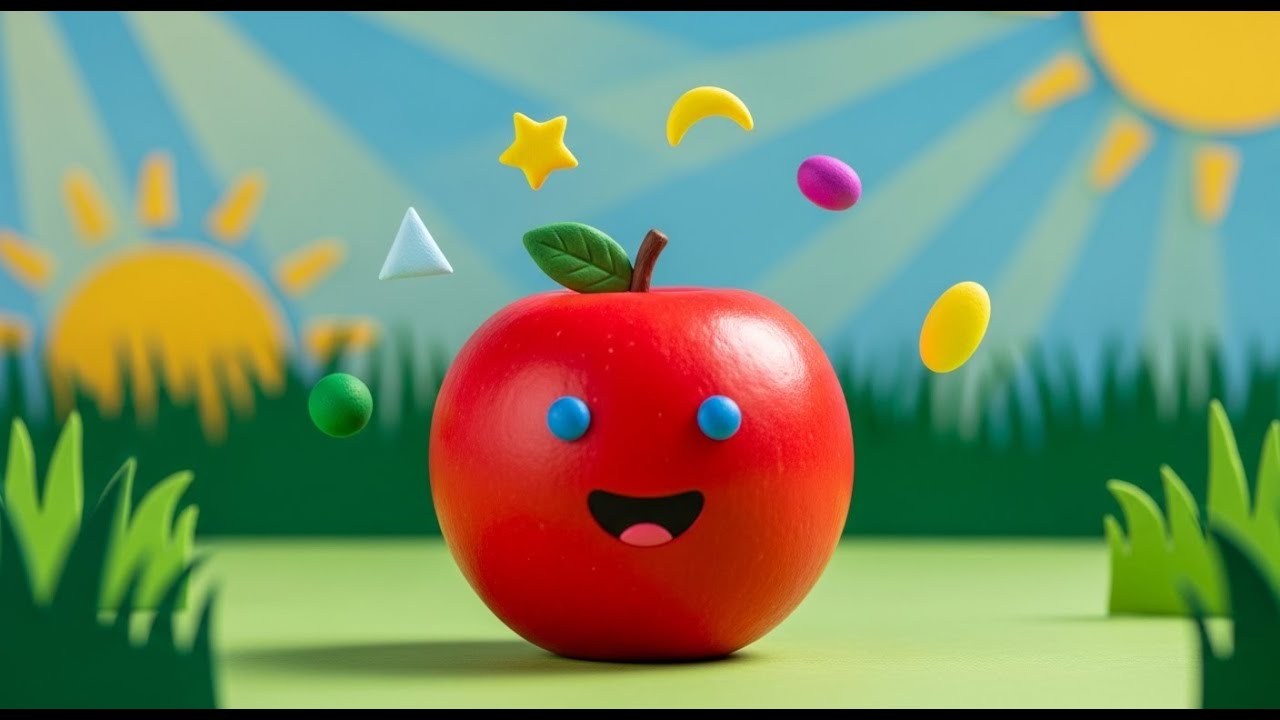 Ο Κήπος των Χρωμάτων και των Σχημάτων 🌈🍎 Μαγικό παιδικό τραγούδι 🎶✨