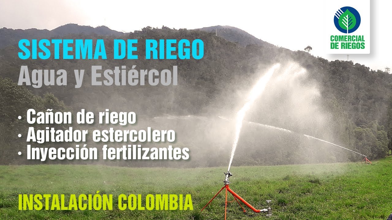 SISTEMA DE RIEGO Y ESTIÉRCOL PASTO DE CORTE | Agitador | Bomba | Cañon | Inyección | Instalación 🇨🇴