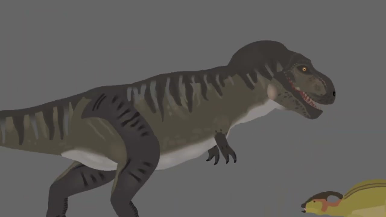 T rex rebirth Jurassic blocky model