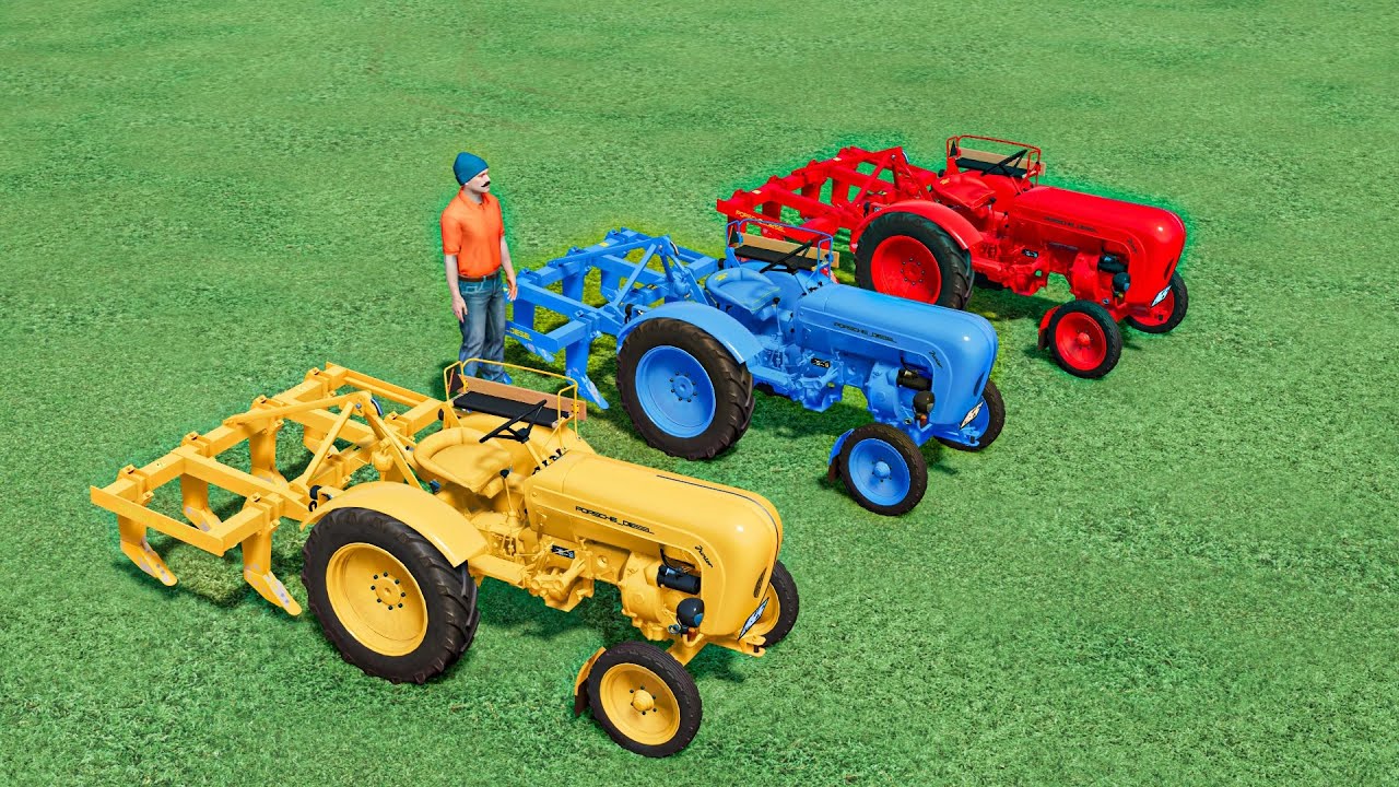 Work with Color - CULTIVATING with STUCK IN MUD | Farming Simulator 22