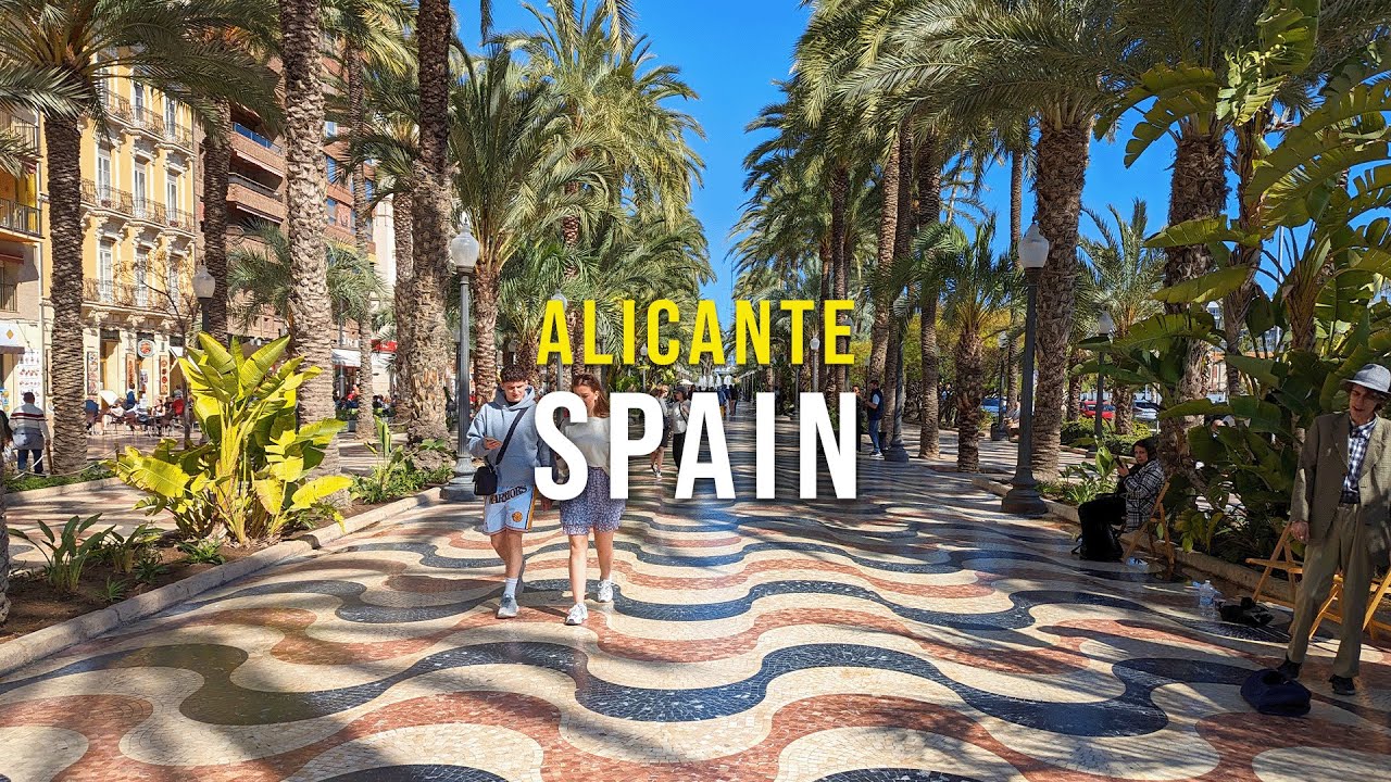 Alicante Spain 🇪🇸 Walking Tour 4K | Costa Blanca