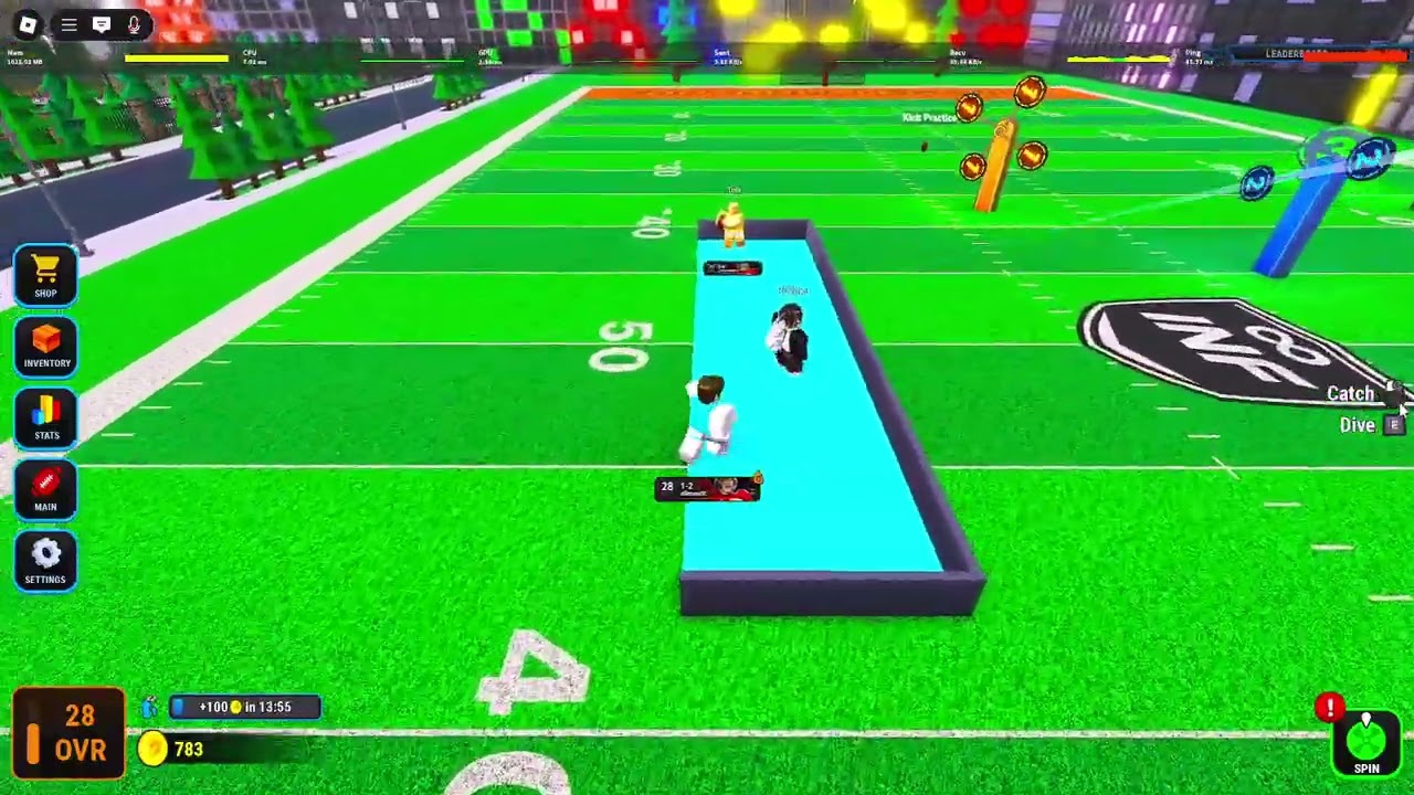 How to throw and catch in Football Legends