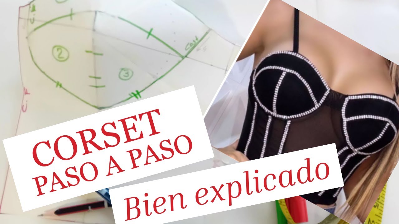 Cómo patronar un BUSTIER desde cero, método fácil y profesional.