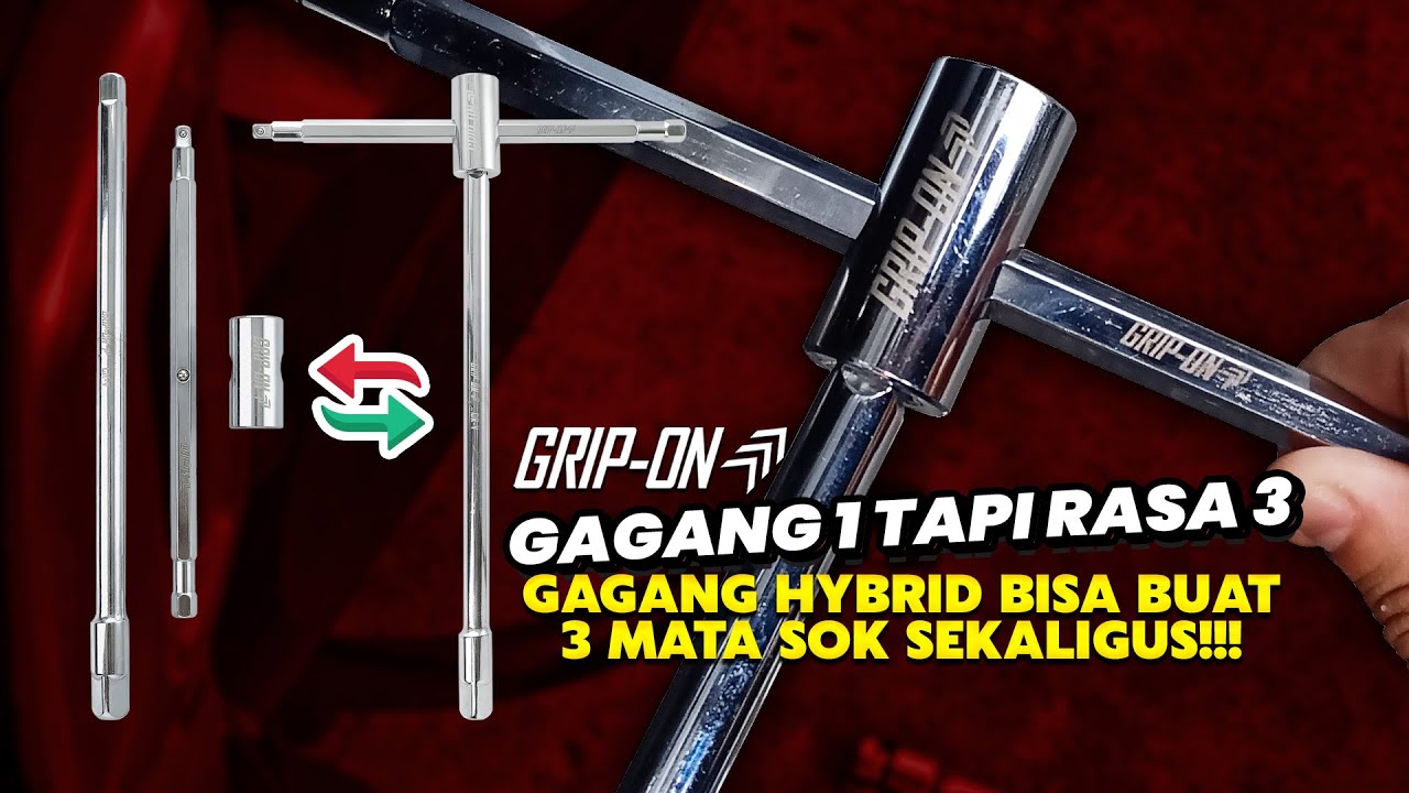 1 GAGANG 3 UKURAN SOK DAPET 5 FUNGSI, CUMA DISINI DULUAN!! GRIP ON T SOCKET HYBRID REVERSIBEL