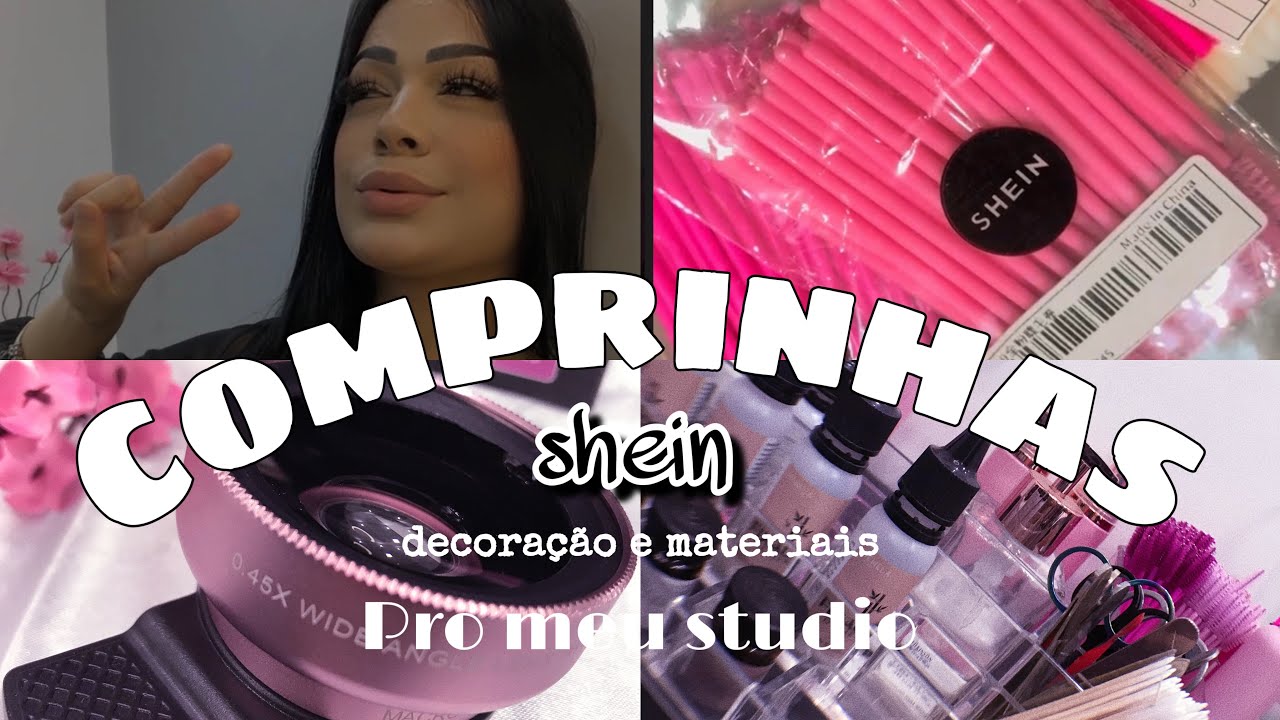 COMPRINHAS PRO MEU STUDIO NA SHEIN | Decoração e materiais