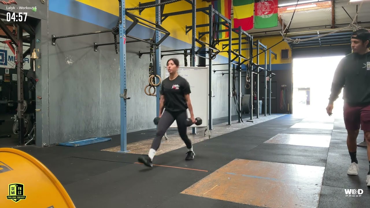 CrossfitGames Semifinals Workout #5 Allison Avalos 14-15