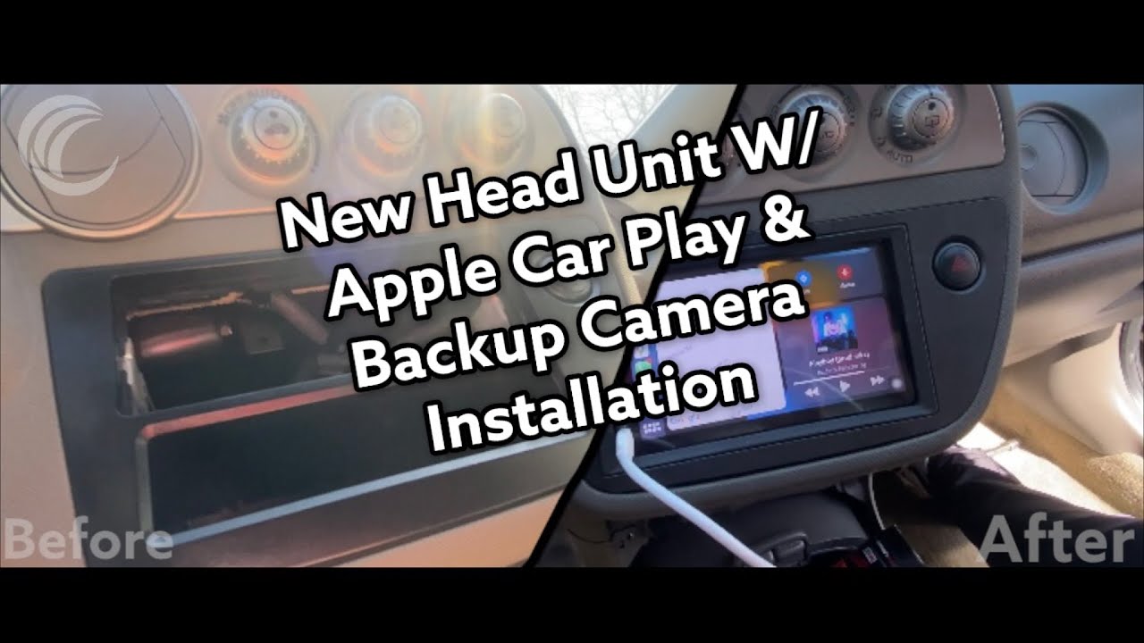Установка головного устройства в RSX (Apple CarPlay и камера заднего вида)