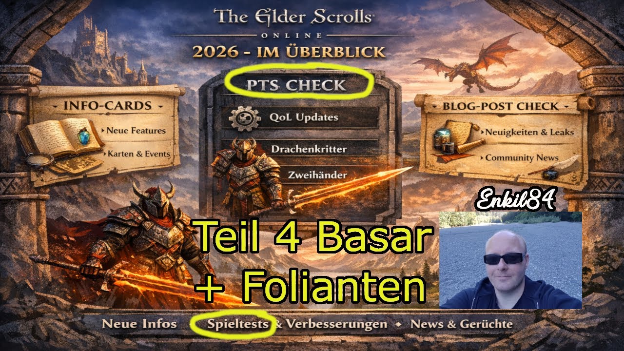 ESO 2026 erklärt – Teil 4   Tamriel-Foliant & Goldküstenbasar | PTS Woche 3 Deep Dive
