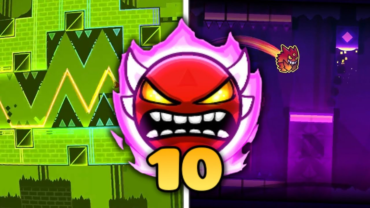 10 INSANE DEMONS FUN &Agrave; JOUER ! | Geometry Dash FR 2.2