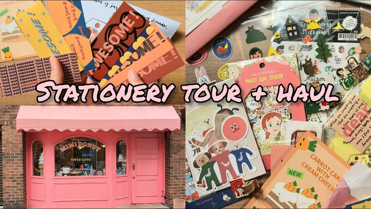 Seoul Stationery Shop Tour & Haul (Hongdae) 홍대 문구점 소품샵 하울