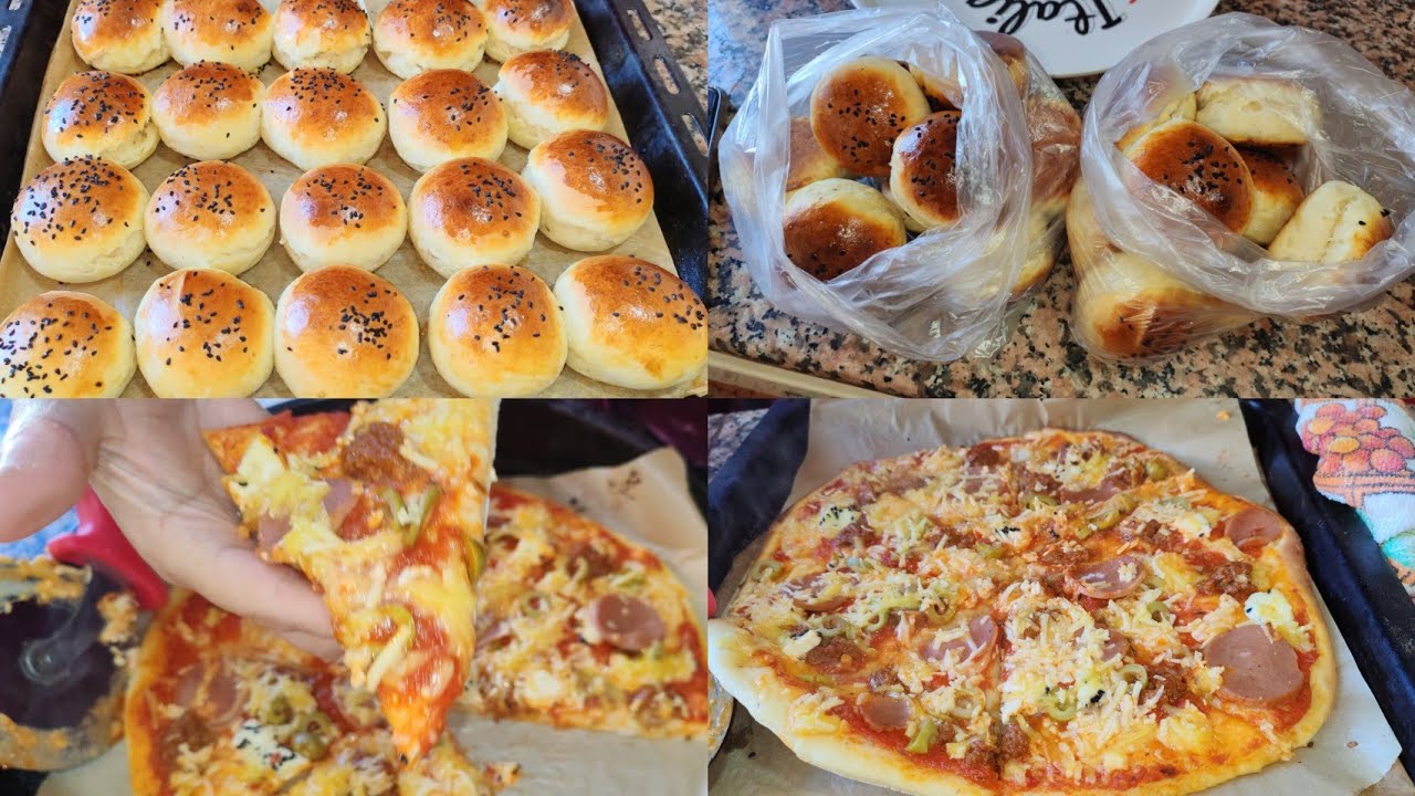 عجينة ميني برجر و بيتزا🍔🍕 أخف من القطن ديريهم لرمضان ❤️🌷
