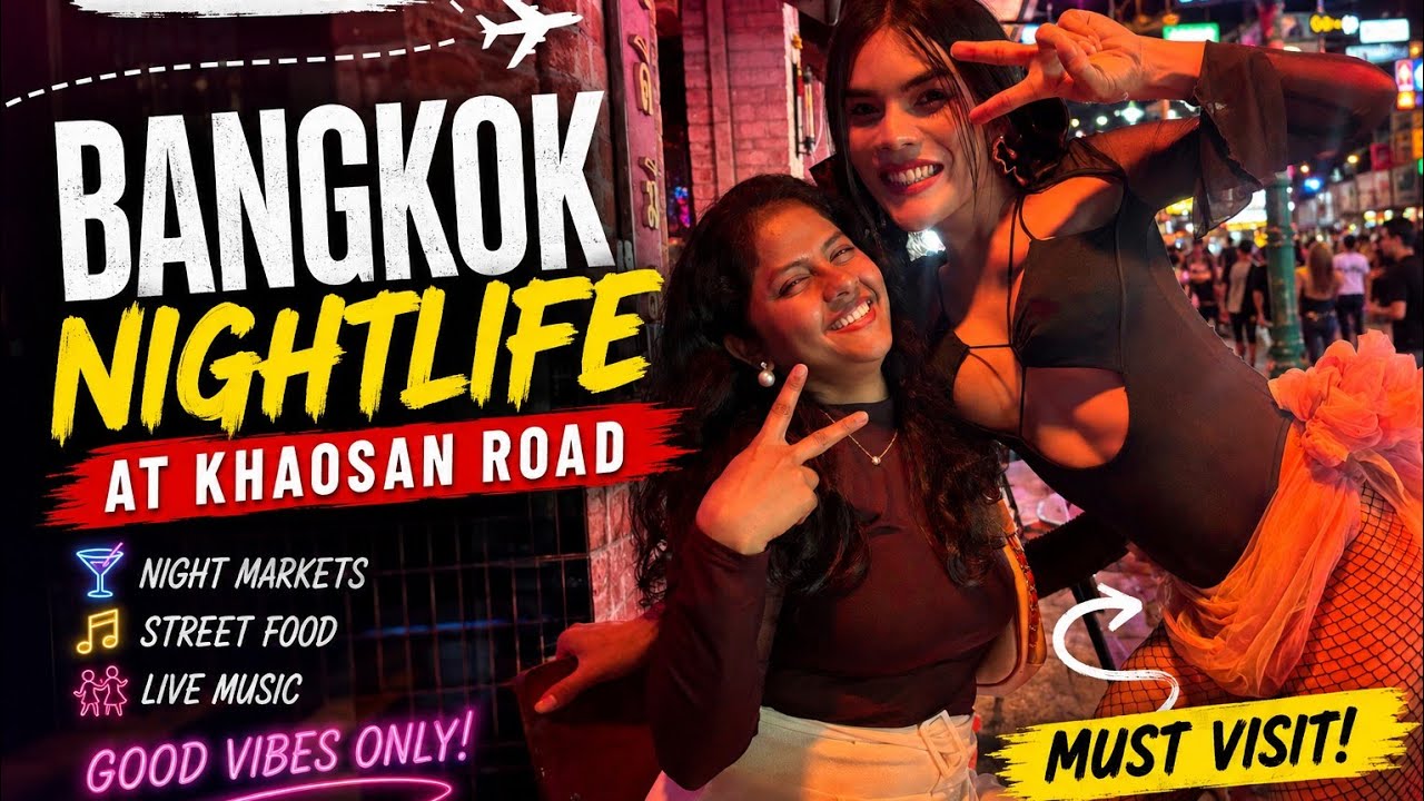 Bangkok Nightlife || Khao San Road Night Life|| Thailand🇹🇭
