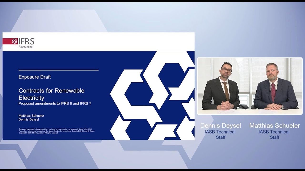 Webcast: Proposals in Exposure Draft Contracts for Renewable Electricity