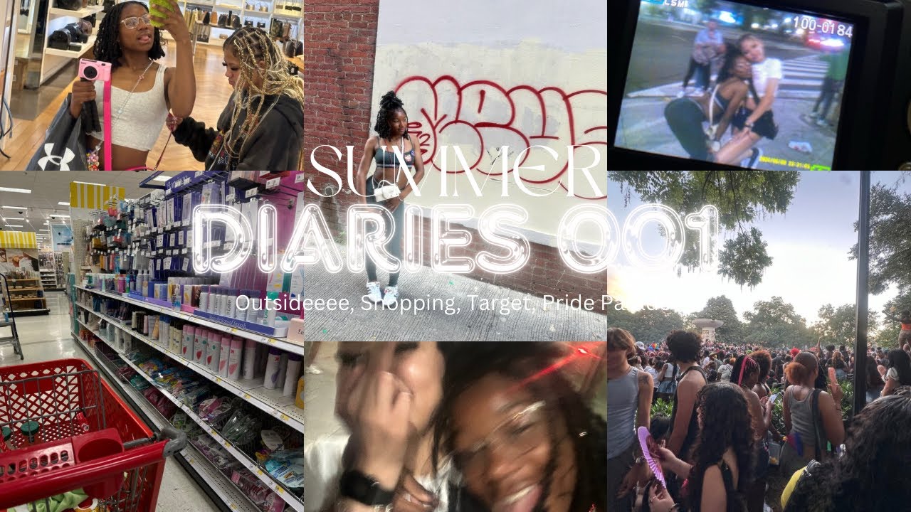 SUMMER DIARIES 001 | Pride Parade, GRWM, w/ Friends, Target, Shopping, ETC