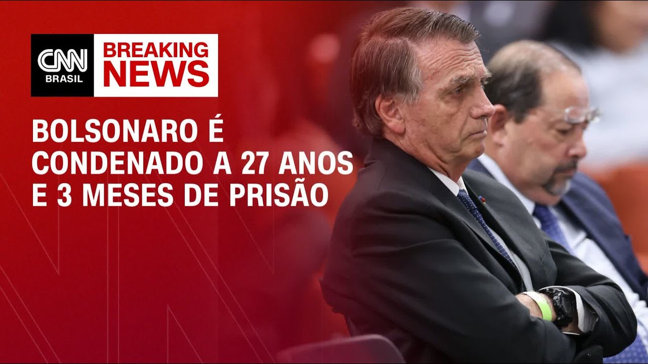 Bolsonaro &eacute; condenado a 27 anos e 3 meses de pris&atilde;o por plano de golpe | CNN ARENA