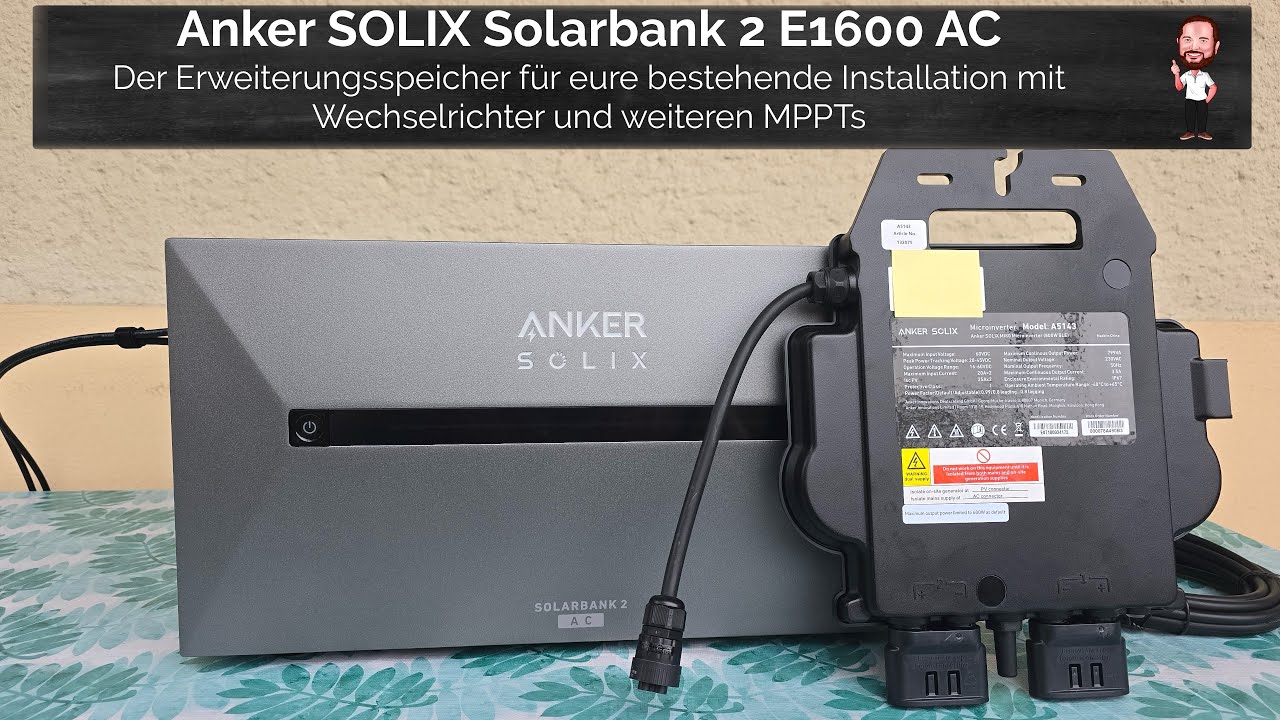 Anker SOLIX Solarbank 2 AC | Speicher - Erweiterung mit vorhandenem Wechselrichter / Balkonkraftwerk