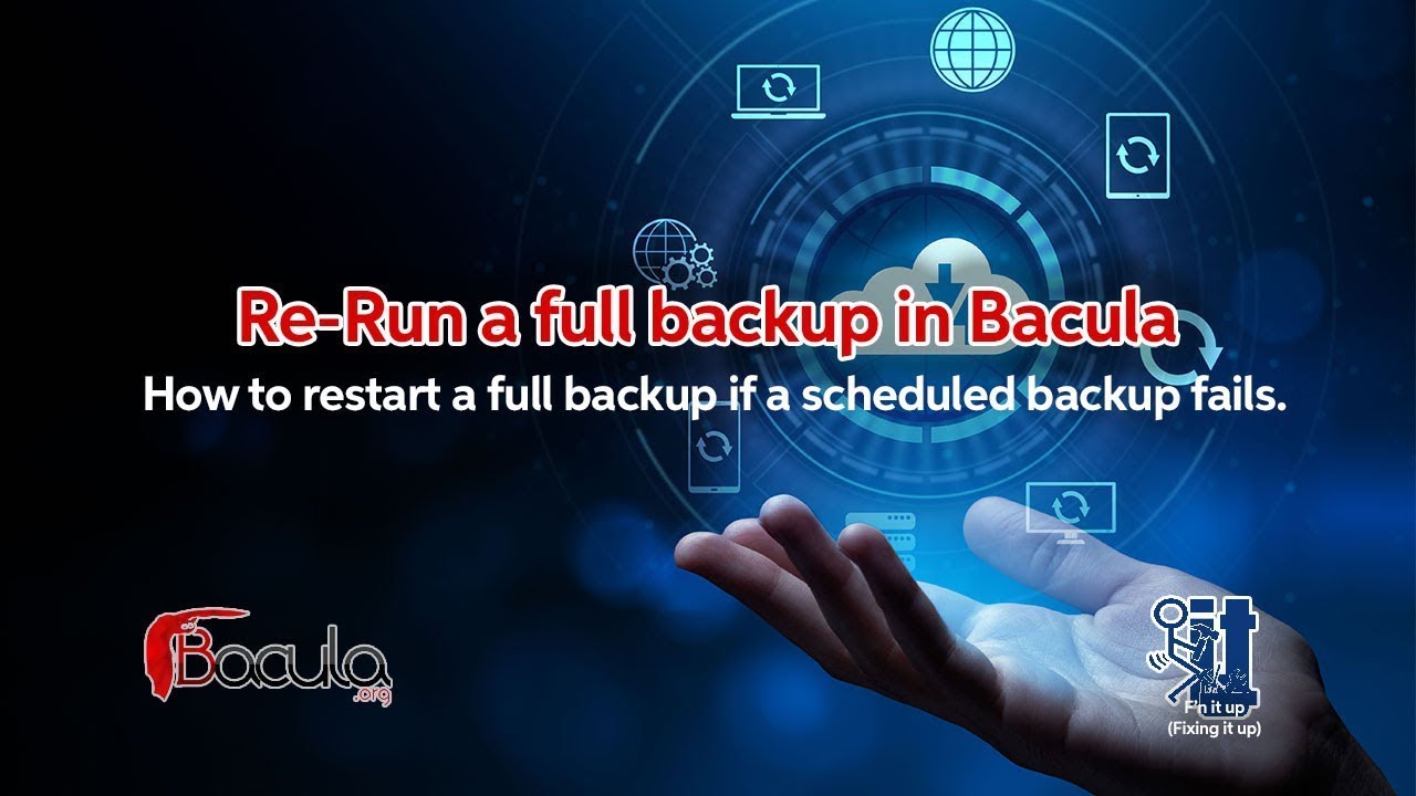 How to force a full backup in Bacula after a failed scheduled full backup fails.