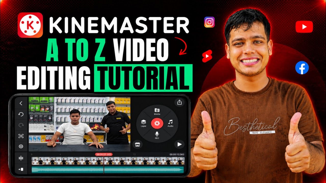 KineMaster Video Editing Tutorial | How to Edit Professional Videos on Mobile? 🔥