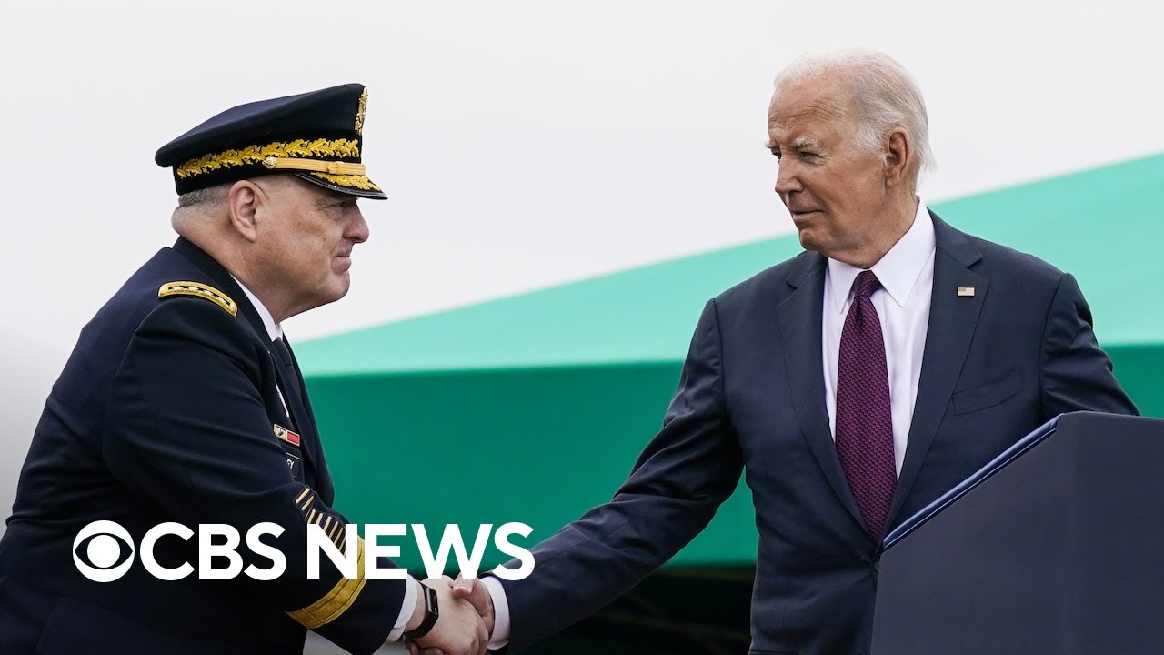 Biden honors Gen. Mark Milley at Armed Forces farewell tribute | full video