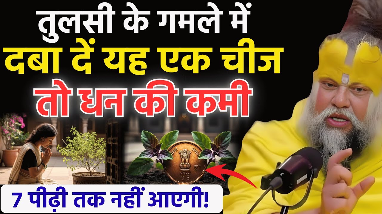 तुलसी के गमले में चुपचाप दबा दें यह एक चीज, 7 पीढ़ी तक नहीं आएगी धन की कमी! Premanand Ji Maharaj
