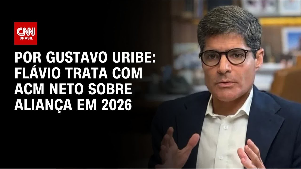Fl&aacute;vio trata com ACM Neto sobre alian&ccedil;a em 2026 | BASTIDORES CNN