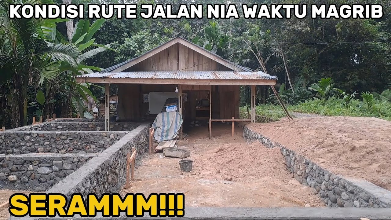 KONDISI RUTE JALAN NIA PENJUAL GORENGAN DIWAKTU MAGRIB SANGAT GELAP DAN SERAM