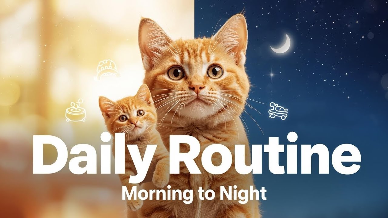 My Cat’s Full Daily Routine From Morning to Night 